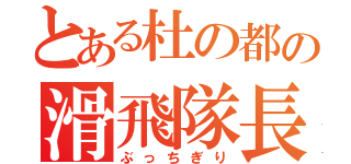 とある杜の都の滑飛隊長（ぶっちぎり）