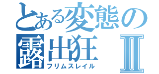 とある変態の露出狂Ⅱ（フリムスレイル）