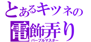 とあるキツネの電飾弄り（パープルマスター）