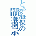 とある海保の情報開示（オープンソース）