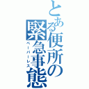 とある便所の緊急事態（ペーパーレス）