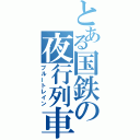 とある国鉄の夜行列車（ブルートレイン）