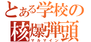 とある学校の核爆弾頭（マルマイン）