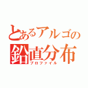 とあるアルゴの鉛直分布（プロファイル）