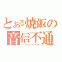 とある焼飯の音信不通（ブレイクインコンタクト）