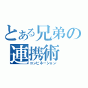 とある兄弟の連携術（コンビネーション）