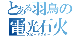 とある羽鳥の電光石火（スピードスター）