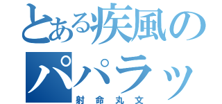 とある疾風のパパラッチ（射命丸文）