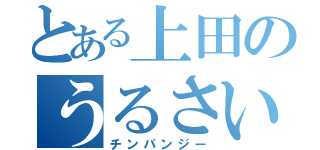 とある上田のうるさい（チンパンジー）