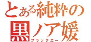 とある純粋の黒ノア媛（ブラックエー）