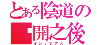 とある陰道の撐開之後（インデックス）