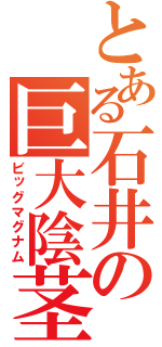 とある石井の巨大陰茎（ビッグマグナム）