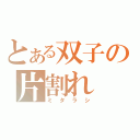 とある双子の片割れ（ミタラシ）