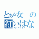 とある女の紅いはなびら（インデックス）