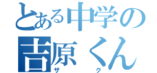 とある中学の吉原くん（ザク）