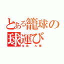 とある籠球の球運び（生島 大暉）