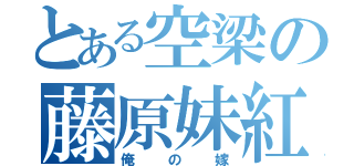 とある空梁の藤原妹紅（俺の嫁）（俺の嫁）