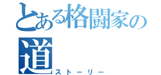 とある格闘家の道（ストーリー）