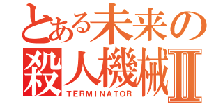 とある未来の殺人機械Ⅱ（ＴＥＲＭＩＮＡＴＯＲ）