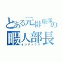 とある元排球部の暇人部長（インデックス）