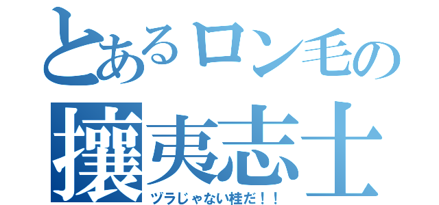 とあるロン毛の攘夷志士（ヅラじゃない桂だ！！）