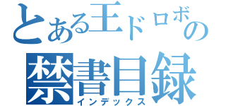 とある王ドロボウの禁書目録（インデックス）