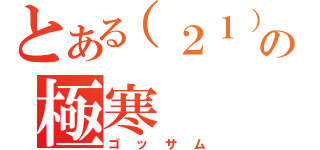 とある（２１）の極寒（ゴッサム）