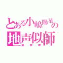 とある小嶋陽菜の地声似師（温故娘）