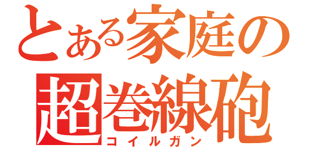 とある家庭の超巻線砲（コイルガン）