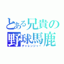 とある兄貴の野球馬鹿（チャレンジャー）