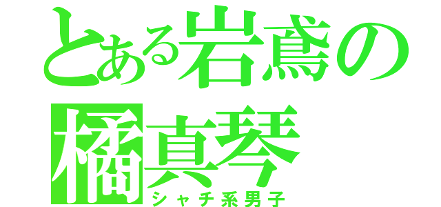 とある岩鳶の橘真琴（シャチ系男子）