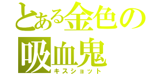 とある金色の吸血鬼（キスショット）