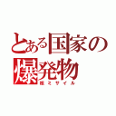 とある国家の爆発物（核ミサイル）