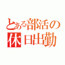 とある部活の休日出勤（）