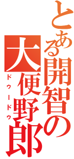 とある開智の大便野郎（ドゥードゥ）