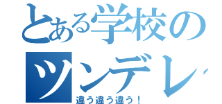 とある学校のツンデレ野郎（違う違う違う！）