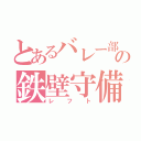 とあるバレー部の鉄壁守備（レフト）