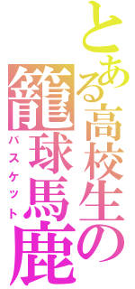 とある高校生の籠球馬鹿（バスケット）