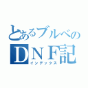 とあるブルベのＤＮＦ記録（インデックス）