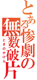 とある惨劇の無数破片（ときのかけら）