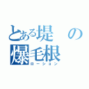 とある堤の爆毛根（ローション）