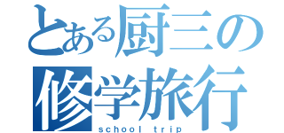 とある厨三の修学旅行（ｓｃｈｏｏｌ ｔｒｉｐ）