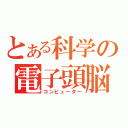 とある科学の電子頭脳（コンピューター）