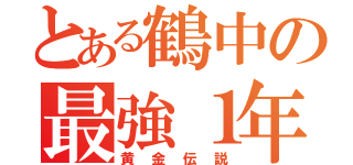 とある鶴中の最強１年（黄金伝説）