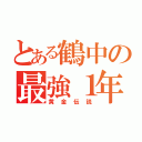 とある鶴中の最強１年（黄金伝説）