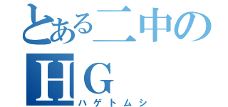 とある二中のＨＧ（ハゲトムシ）