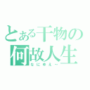 とある干物の何故人生（なにゆえ～）