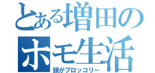 とある増田のホモ生活（頭がブロッコリー）