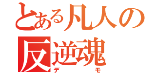 とある凡人の反逆魂（デモ）