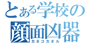 とある学校の顔面凶器（カネコカオル）